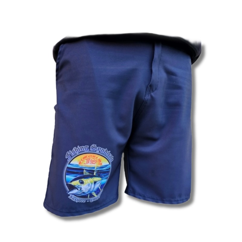 FS Blue Color Logo Shorts
